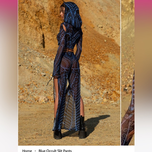 BADINKA Blue Occult set (pants and top) - Picture 2 of 6